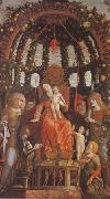 Andrea Mantegna Virgin and Child Surrounded by Six Saints and Gianfrancesco II Gonzaga (mk05) oil
